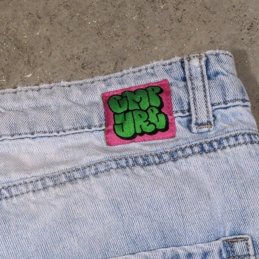 Y2K‎ Empyre Tori Light Wash Denim Cargo Pants Size 10 Skate Streetwear Style VTG